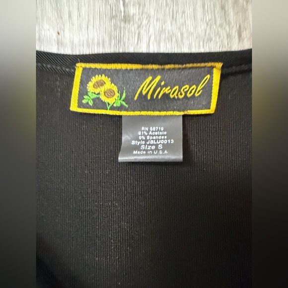 Y2K Black Ruched Front V-Neck Long Sleeve Top | Stretchy Basic Chic Size Small - Picture 3 of 4